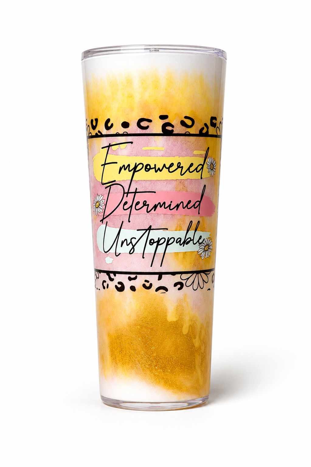 Empowered 24oz Snowglobe Tumbler
