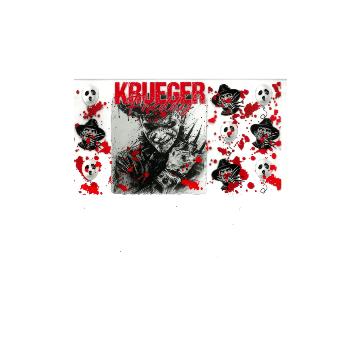 Freddy Krueger Inspired UV DTF Decal - D089