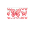 Pink Louis Vuitton Butterfly UV DTF Decal - D078