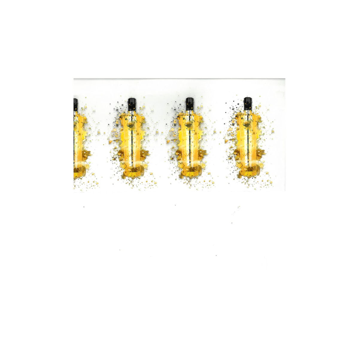 Golden Spirit Bottle UV DTF Decal -D071