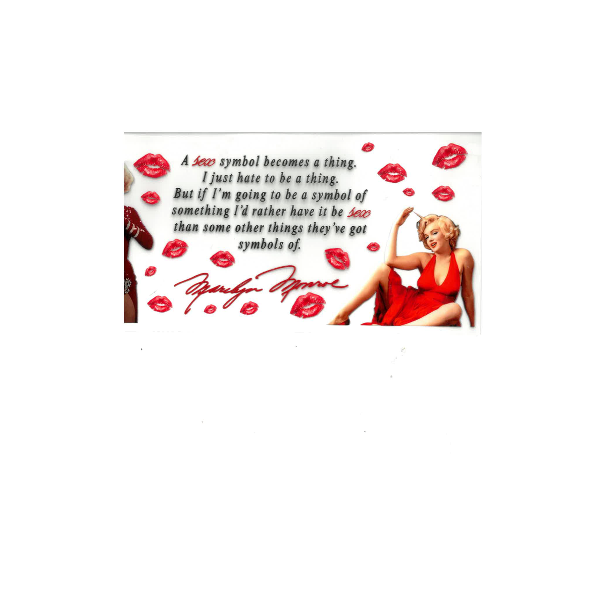 Marilyn Monroe UV DTF Decal - D057