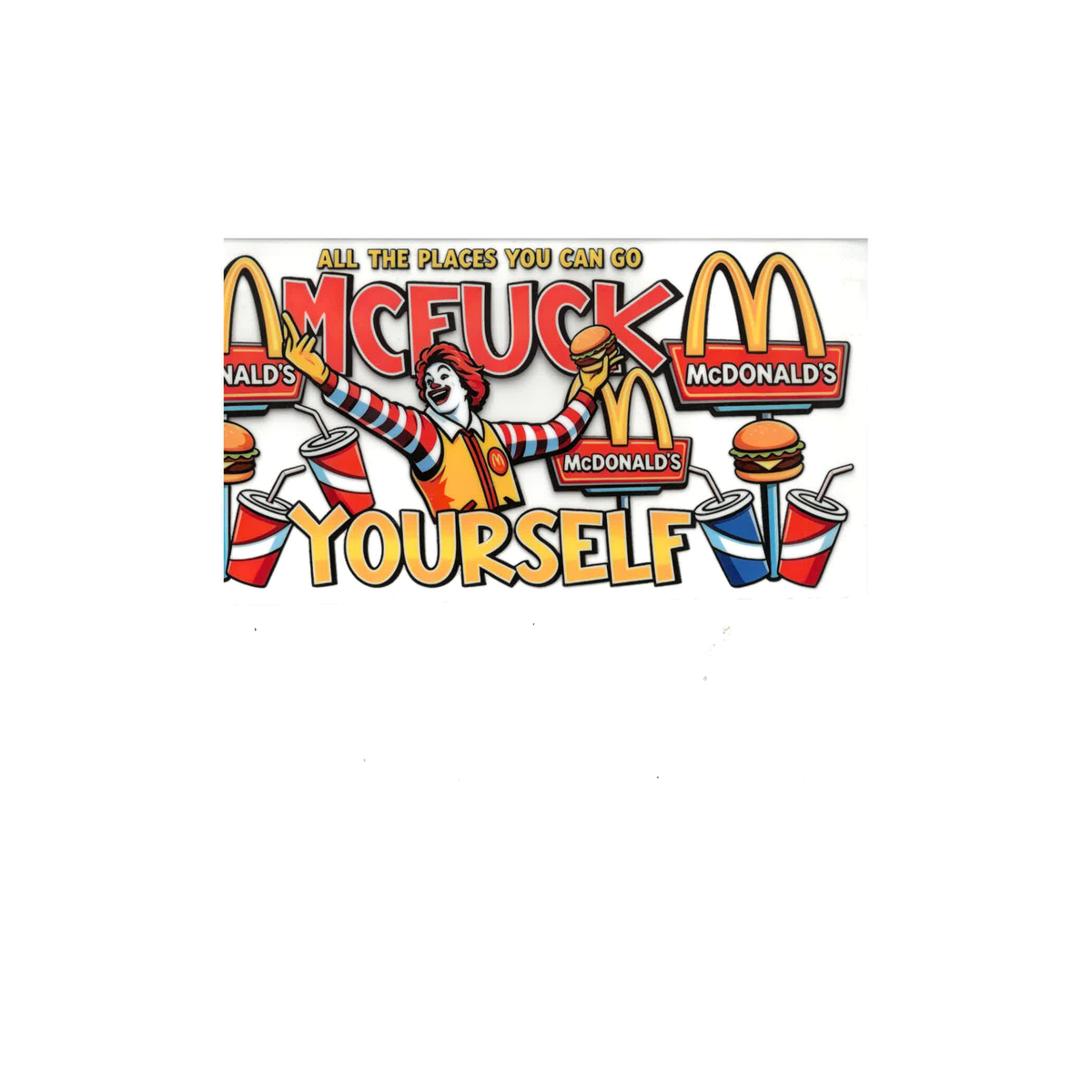 McFuck Yourself UV DTF Decal - D047