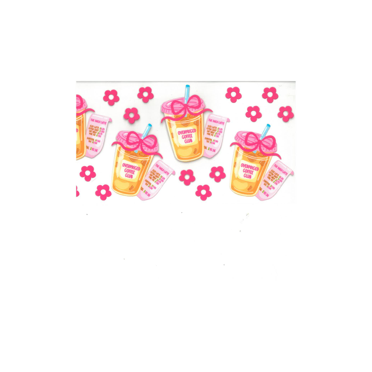 Overpriced Coffee UV DTF Decal - D041