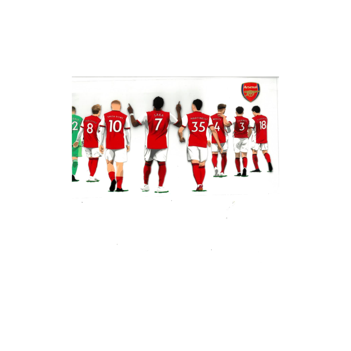 Arsenal Football Players UV DTF Decal - D032