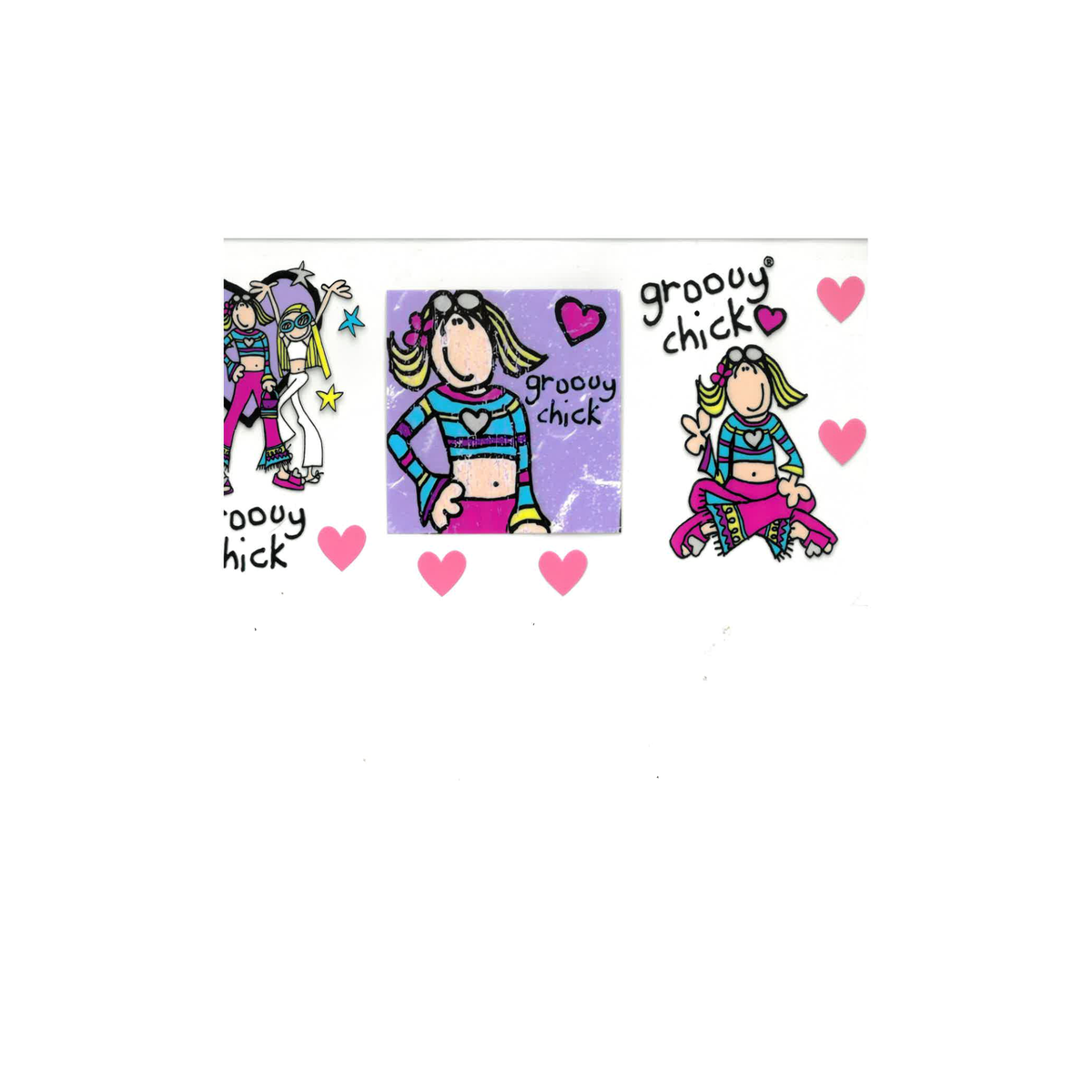 Groovy Chick UV DTF Decal - D030