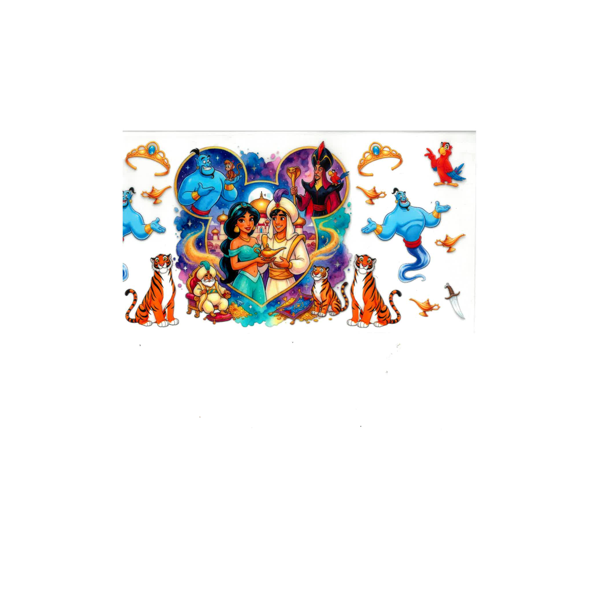 Aladdin UV DTF Decal - D014