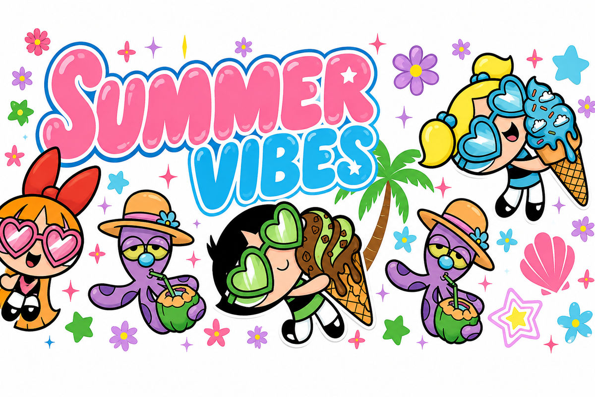 PPG Summer Vibes Inspired UV DTF Decal - D101