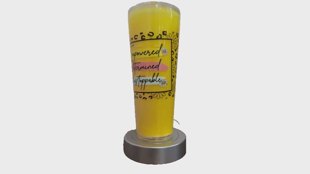 Empowered 24oz Snowglobe Tumbler