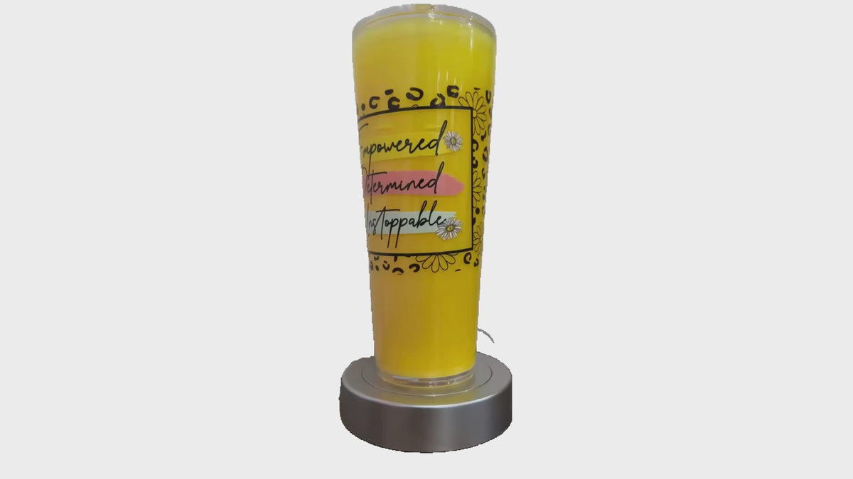 Empowered 24oz Snowglobe Tumbler